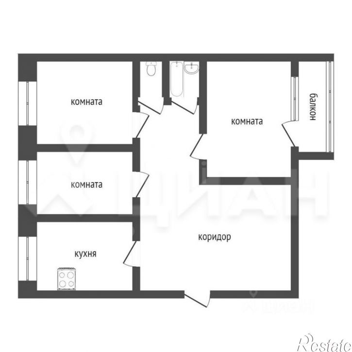 3-комн квартира улица Беляева, 5,  д. 5