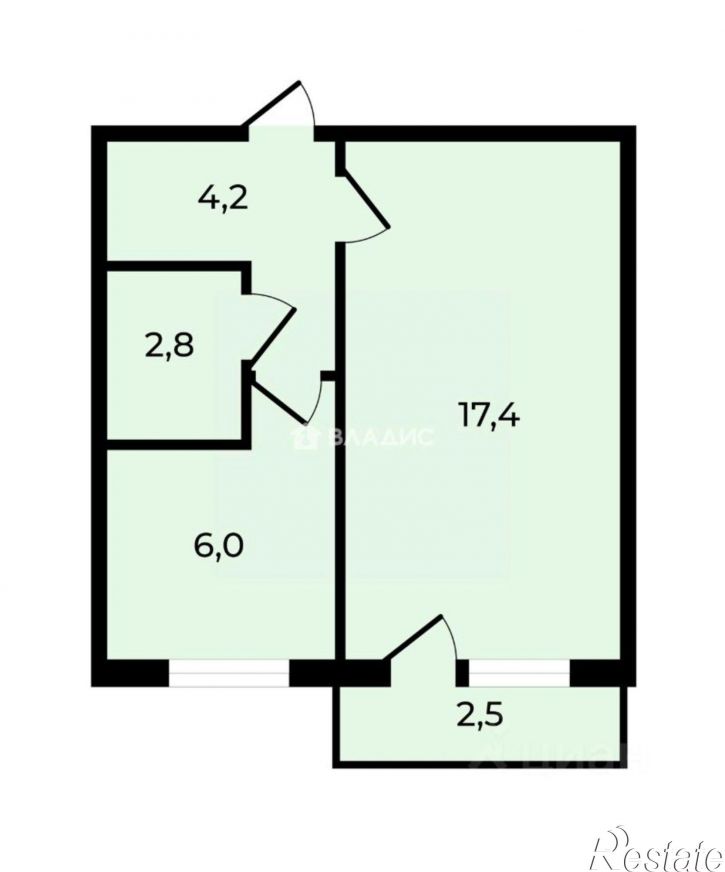 1-комн квартира ул Андреева, 7А,  д. 7А