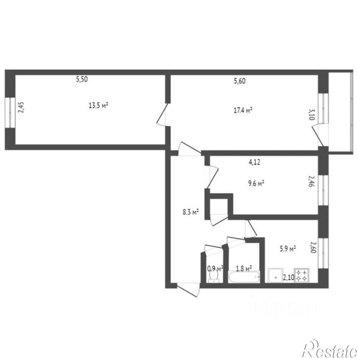 3-комн квартира ул Станиславского, 1Б,  д. 1Б