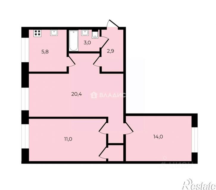 3-комн квартира Краматорская улица, 7А,  д. 7А