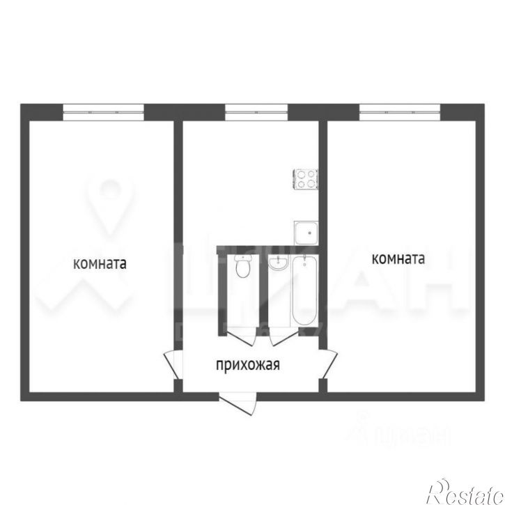 2-комн квартира ул Просвещения, 52А,  д. 52А