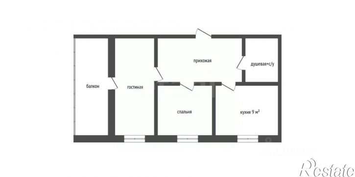 2-комн квартира ул Андреева, 1А,  д. 1А