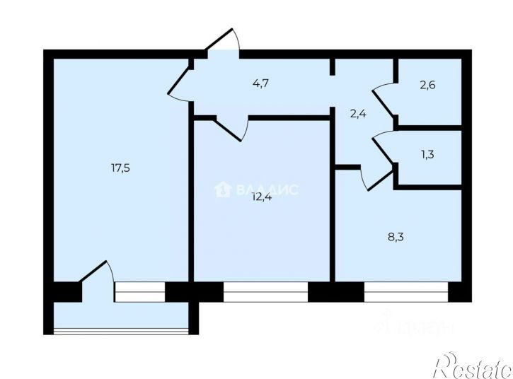 2-комн квартира ул Огородная, 27Б,  д. 27Б