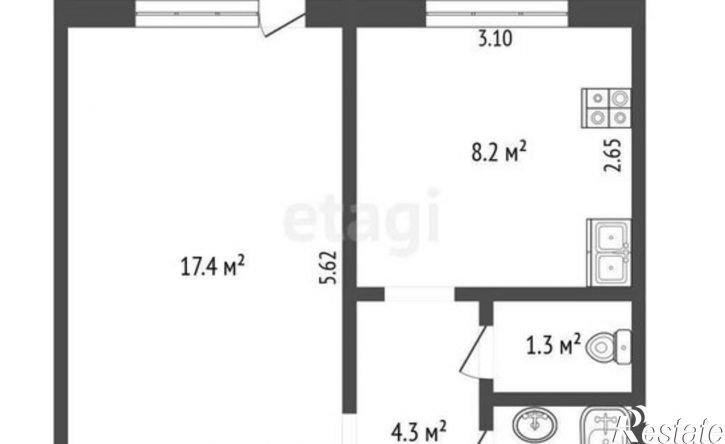 1-комн квартира пр-д Энтузиастов, 3,  д. 3