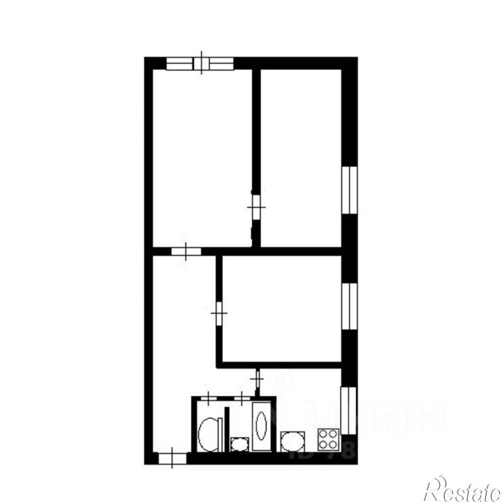 3-комн квартира ул Братская, 38В,  д. 38В