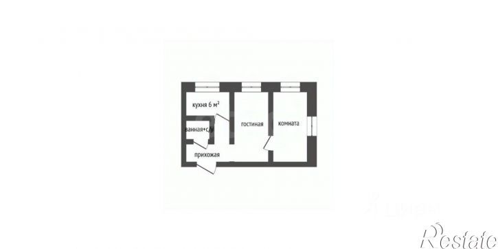 2-комн квартира Кишиневский пер, 4,  д. 4