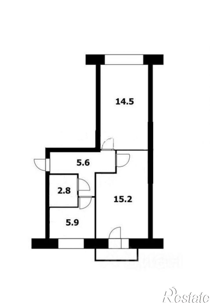 2-комн квартира Театральный пер, 13,  д. 13