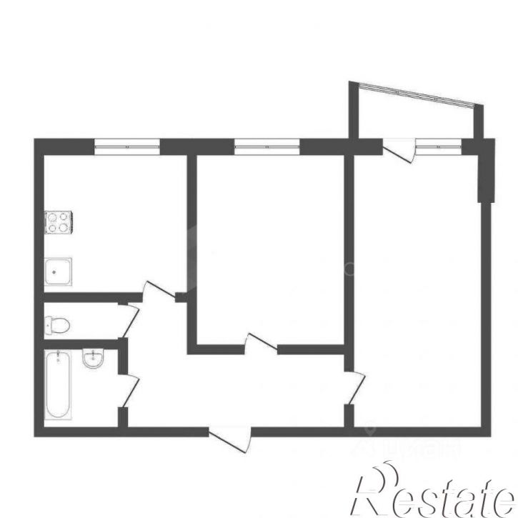 2-комн квартира улица Машиностроителей, 9,  д. 9