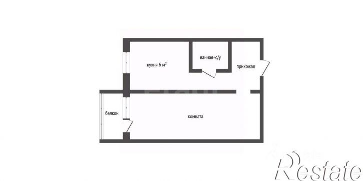 1-комн квартира Квартальный проезд, 6,  д. 6