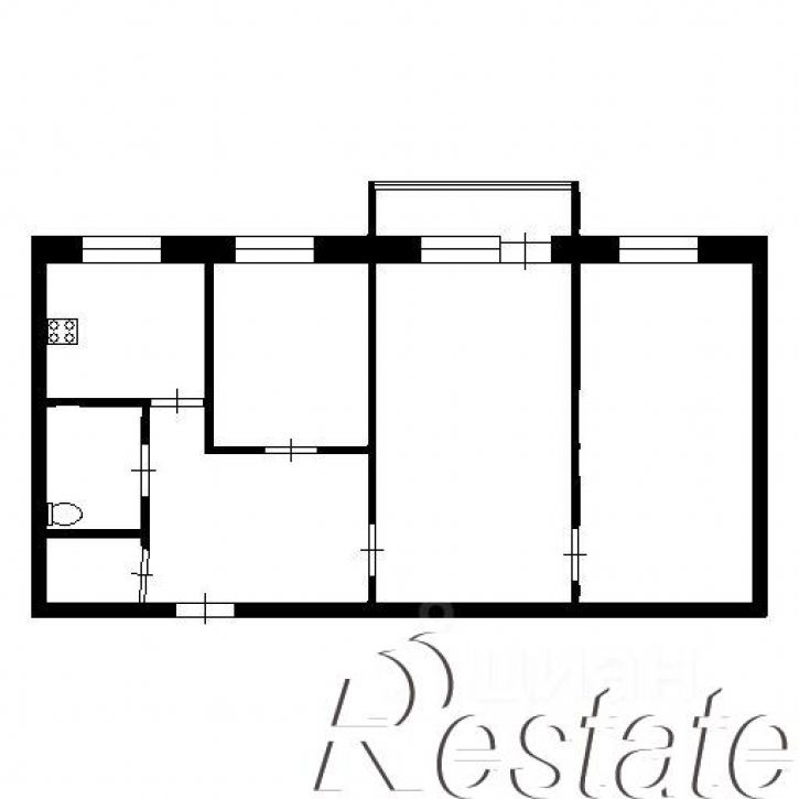 3-комн квартира улица Шалина, 5А,  д. 5А